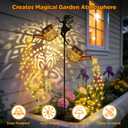 Solar Watering Can Lights, 2 Pack Solar Lights Outdoor Waterproof Hanging Lantern Landscape Lights with Elf Shepherd Hook Garden Decor for Yard Patio Lawn, Gifts for Mom Grandma Birthday (Warm White)