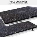 Anban Compatible with MacBook Air 13 inch Case M5 2026 2025 2024-2022 M4 M3 M2 A3449 A3240 A3113 A2681, Glitter Plastic Hard Shell+Keyboard Cover+Screen Protector for MacBook Air 13.6 inch Case, Black