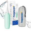 HappyPo The Original Portable Bidet - 300ml Peri Bottle for Moms, Women, and Anyone on The Go - Easy-Bidet 2.0 for Postpartum Care, Travel, Personal Hygiene - Poop Cleaning and Feminine Care (Mint)