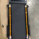 Walking Pad with 12% Incline, Under Desk Walking Pad Treadmill with Handle Bar & Removable Desk Workstation, 3 in 1 3.5HP Foldable Treadmill 300lbs Capacity for Home Office with Remote Control (Orange)