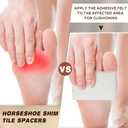 Jecery 1/4" x 6" x 2.5 Yard Adhesive Felt Padding Felt Adhesive Roll Orthopedic Part for Wound Cushioning, 1 Roll(White)