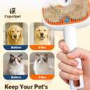 Pet Steam Brush for Dog &Cat, 3-in-1 Self-Cleaning Dog Brush Pet Spray Hair Removal Comb, 2 Spray Modes Rechargeable Deshedding Dog Steam Spray Hair Brush for Shedding Massaging Cleaning (White)