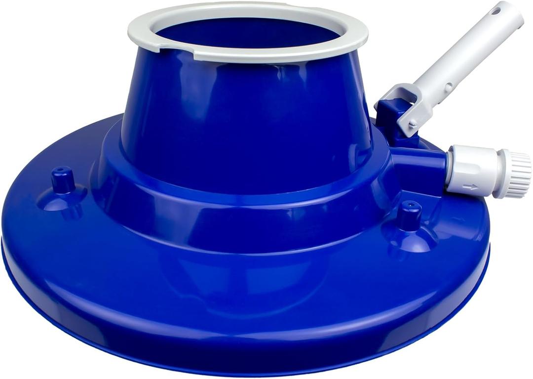Heavy-Duty Pool Leaf Vacuum Head, Garden Hose Powered 15 Cleaner with Large Mesh Bag for Inground and Above Ground Pools