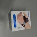 Velpeau Flexible CMC Thumb Brace - Soft Rubber Thumb Splint for Arthritis Pain and Support, Comfort Cool Thumb CMC Restriction Splint, Thumb Stabilizer for CMC Joint for Women and Men (Right Hand - S) (Black, S)