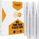 Turbo Bee 2100Pack 9oz Disposable Plastic Cups Bulk, Party Drinking Cups, Plastic Party Cups, Disposable Cups for Wedding, Thanksgiving and Any Parties