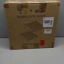 Rubber Curb Ramp,2 Pack,6" Rise Height,11023Ibs, Capacity Driveway Ramps,18.9" L x 18.9" W,Capacity Threshold Ramps,Suitable for Cars, wheelchairs, Scooters, Lawn mowers