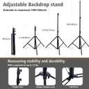 10x10ft Photo Backdrop Stand Heavy Duty Adjustable Support System
