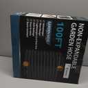 Garden Hose 100FT Non-Expanding Lightweight Flexible（Black）