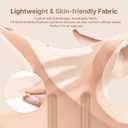 Fit Geno Invisilite Posture Corrector for Women, Adjustable Back Brace for Hunchback Slouching, Upper Back Neck Shoulder Pain Relief, Lightweight Discreet Under Clothes, Large