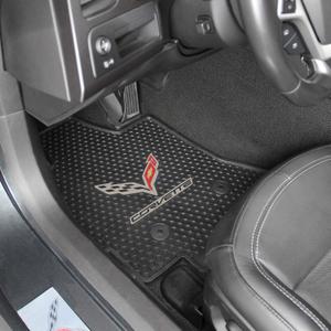 Lloyd Mats Custom-Fit All-Weather Rubber Floor Mats for Corvette C7 2014-2019 2pc Set