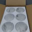 Fixture Replacement Clear Glass Shade, E26 Base with 1-5/8" Fitter, 6-Pack Cone Replacement Shades for Pendant Light, Wall Sconce, Vanity Light, Table Lamp