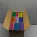 novelinks Plastic Small Storage Bins with Lids for Organizing, Mini Clear Storage Containers and Stackable Storage Box Organizer for Pencil Boxes, Task Boxes, Crayon Boxes (9 Pack Medium -Color)