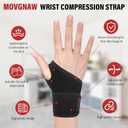 Carpal Tunnel Wrist Brace, Wrist Brace Night Support for Fitness, Weightlifting, Wear Anywhere & Adjustable, For Women Men - Right & Left Hands (2PCS-Black)