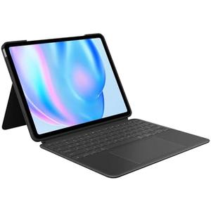 Logitech Combo Touch iPad Air 13 inch Case M2 (2024), iPad M3 & Air Keyboard Case with Kickstand - Midnight Black