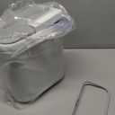 Small Trash Can with Lid, 1.8 Gallon Flip-Top Wall-Mounted Garbage Can, Slim Waste Basket & Compost Bin for Bathroom, Kitchen, Bedroom, Living Room, Office, Laundry - White (1.8 Gel) (2.1 Gel)