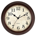 HYLANDA Wall Clock, Bronze Silent Non Ticking Battery Operated Clocks, Decorative for Living Room, Bedrooms, Kitchen, Office (14 inch)