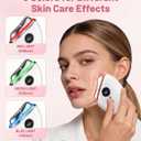 4-in-1 Red Light Therapy for Face and Neck, Gua Sha Facial Tool with Heat & Vibration, Face Massager Tool for Puffiness, Smoothing, Firming, Gifts for Women & Men (White)