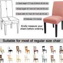 JQinHome Terra Cotta Chair Covers for Dining Room Set of 4, High Stretch Removable Washable Parsons Chair Slipcover for Home Party Hotel Wedding Ceremony (4PCS,Terra Cotta)
