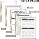 2 x 2026 Planner - Weekly and Monthly Planner, January 2026 to December 2026, Spiral Bound 2026 Calendar Planner Book, Inner Pocket, Perfect for Office Home School Supplies - A5 (6.3" x 8.5"), Stone Gray