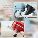 Flour Funnel for Kitchen Mixer,Stand Mixer Attachment, Fits Tilt-Head 4.55 Qt (KSM150),Mess-Free Flour Funnel for Kitchen Mixer,Anti-Spill Easy-Pour Plastic Powder Funnel(Black)