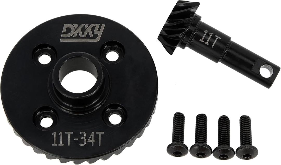 DKKY TRX4 Diff Gears 11T 34T for Traxxas TRX4 Replacement #8279