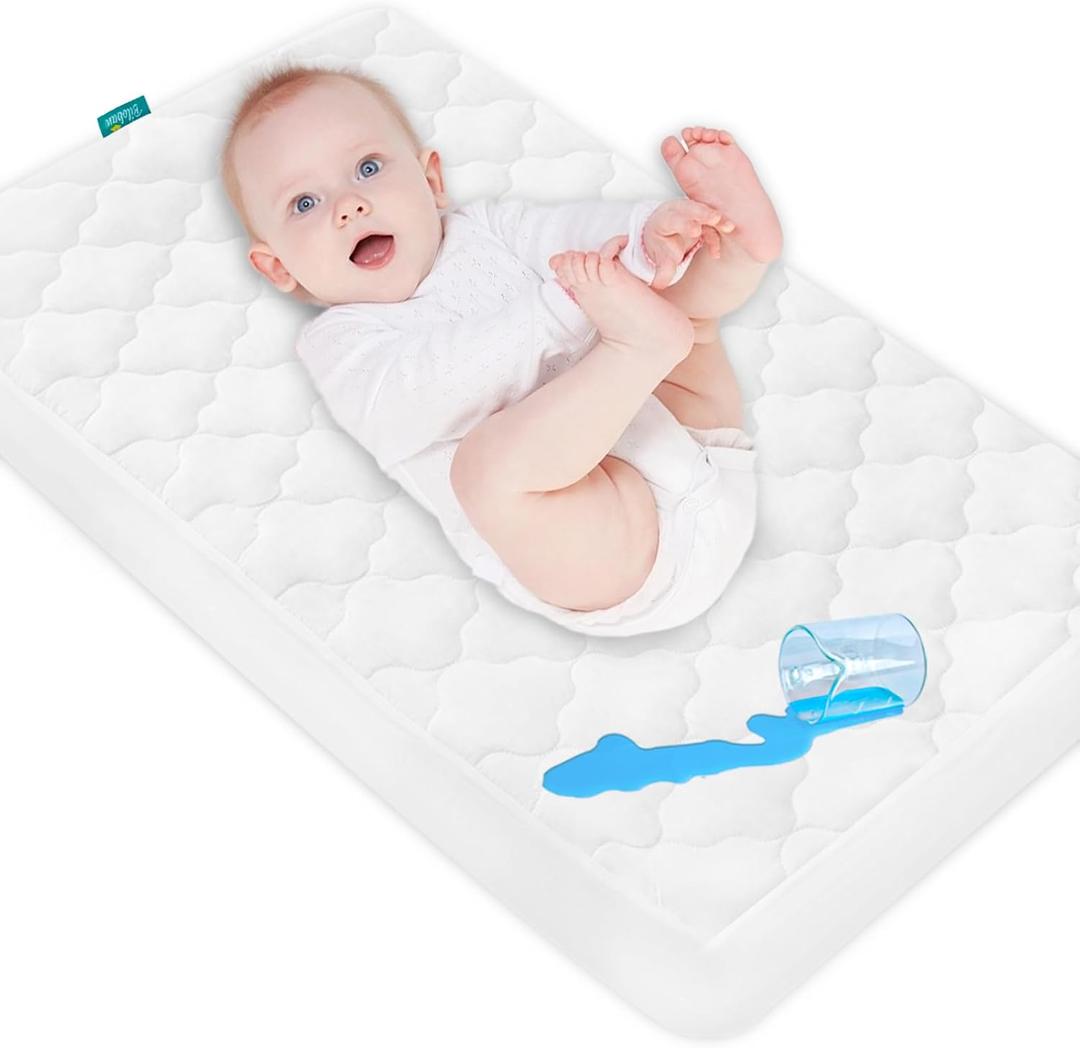 Cradle Bassinet Mattress Pad Cover for 36"  18" Standard Cradle Mattress, Ultra Soft Microfiber Surface and Extra Waterproof Layer, Washer & Dryer Friendly