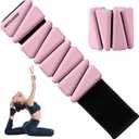 Wrist Ankle Weight 1lb Adjustable Weights Training Intensity for Strength Training Walking Running Yoga Pilates Jogging for Women Men (Pink)