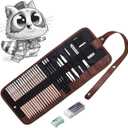 Drawing Pencils, Sketch Pencils Graphite 12B 8B 7B 6B 5B 4B 3B 2B B HB 2H and Charcoals Art Supplies for Sketching and Drawing, Pencil Set for Artists or Kids