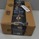 Honey Dispenser, 8oz Honey Dispenser No Drip Glass with Stand, Honey Container & Coffee Syrup Dispenser for Tea Time & Gifting, Elegant Honeycomb Honey Jar - Honey Pot Bottle for Maple Syrup Bee (Silver)