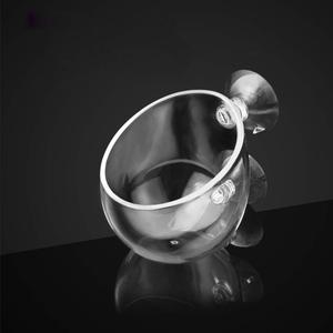 capetsma Aquarium Plant Pot, Glass Fish Tank Plants Holder Aquarium Planter, Aquarium Decoration Plants Cup with 2 Suction Cups for Fish Tank Aquarium Decor Ornament - 1 Pack