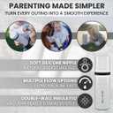 MILK & WATER All in One Baby Bottle & Baby Formula Dispenser On the Go, 9oz - Keeps Water Warm & Formula Fresh - Baby Formula Mixing Bottle with Anti Colic Nipple - Leak-Proof - 3+ Months (White)