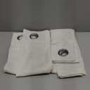 Natural Cream Linen Curtains 84 Inch Length 2 Panels for Living Room Bedroom, Light Filtering Sheer Curtains 84 Inches, Modern Farmhouse Grommet Semi Sheer Soft Privacy Drapes