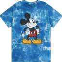 Disney Mens Mickey Mouse Shirt - Classic Mickey Mouse Tie Dye Tee Shirt - Mickey Mouse Tie Dye Wash Graphic T-Shirt, L