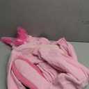 OGU' DEAL Kid's Pink Animal Onesie Costume Halloween Party Cosplay One Piece Jumpsuits Fleece Sleepwear for Girls, Pink, 105