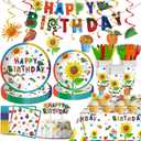 120 Pcs Hungry Caterpillar Party Supplies, Hungry Caterpillar tissue Party Plates Tablecloth Banner etc Hungry Caterpillar Decorations Party for 20 Guests