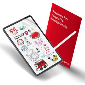 Bersem 2 Pack New Paperfeel Screen Protector Compatible with iPad Pro 11 Inch M5 2025 / M4 2024, Matte PET Film for Paper Art Writing, Friendly, Anti-Glare, Case Friendly, Easy Installation