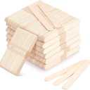 1500 Pcs Wooden Wax Sticks 6-Inch Jumbo Wood Waxing Stick Wax Spatulas Applicator Multi-Purpose Wood Popsicle Craft Sticks for Body Hair Removal, Tongue Depressors and Craft Projects