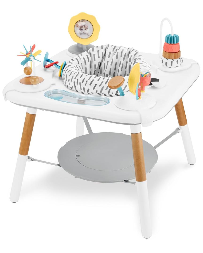Skip Hop Discoverosity Montessori-Inspired 3-Stage Activity Center & Play Table for Baby Ages 4m+, Includes Mirror, Rattles, Teethers