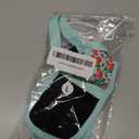 HEELE Dog Muzzle,Soft Nylon Muzzle Anti Biting Barking Chewing,Air Mesh Breathable Drinkable Adjustable Loop Pets Muzzle for Small Medium Large Dogs 4 Colors 4 Sizes (P-Cyan Flower, L)