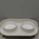 Raised Cat Food and Water Bowl Set  Elevated Ceramic Dishes With NonSlip Stand and Splash Guard for Small Dogs  2 x 480 ML (16.2 OZ)