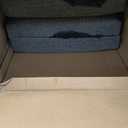 Dog Stairs with Storage, 4-Step Wider Sturdy Dog Steps for Small/Medium/Large Dogs and Older Cats, Folding Doggie Ramp for Bed/Couch/Car Hold Up to 180 lbs (22" H, Grey)