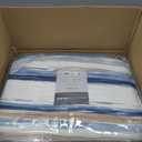 Madison Park Quilt Set Cottage Coastal Design, 6 Piece Set - All Season, Coverlet Bedspread Lightweight Bedding Layer, Shams, Toss Pillows, Full/Queen(90"x90"), Blue/White