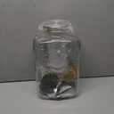 2 Gallon Glass Drink Dispenser with Stainless Steel Spigot,1 Pack Glass Beverage Dispenser Water Lemonade Dispensers for Parties