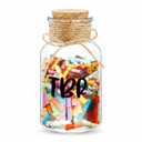 Tbr Jar Gift for Book Lover to Be Read List Jar with 300 Colorful Notes, Bookish Reading Accessories to Choose Your Next Book, Bookworm Gift for Club Members Graduation Teacher Student Reading Present