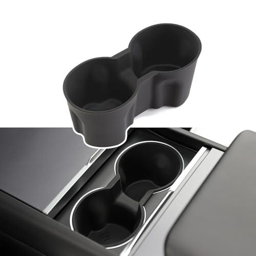 TPARTS Silicone Center Console Cup Holder Insert for Tesla Model Y Juniper 2026-2025 Anti-Slip Dust & Water Proof Noise Free Precise Fitment & Easy Installation (Premium/Performance/Standard)