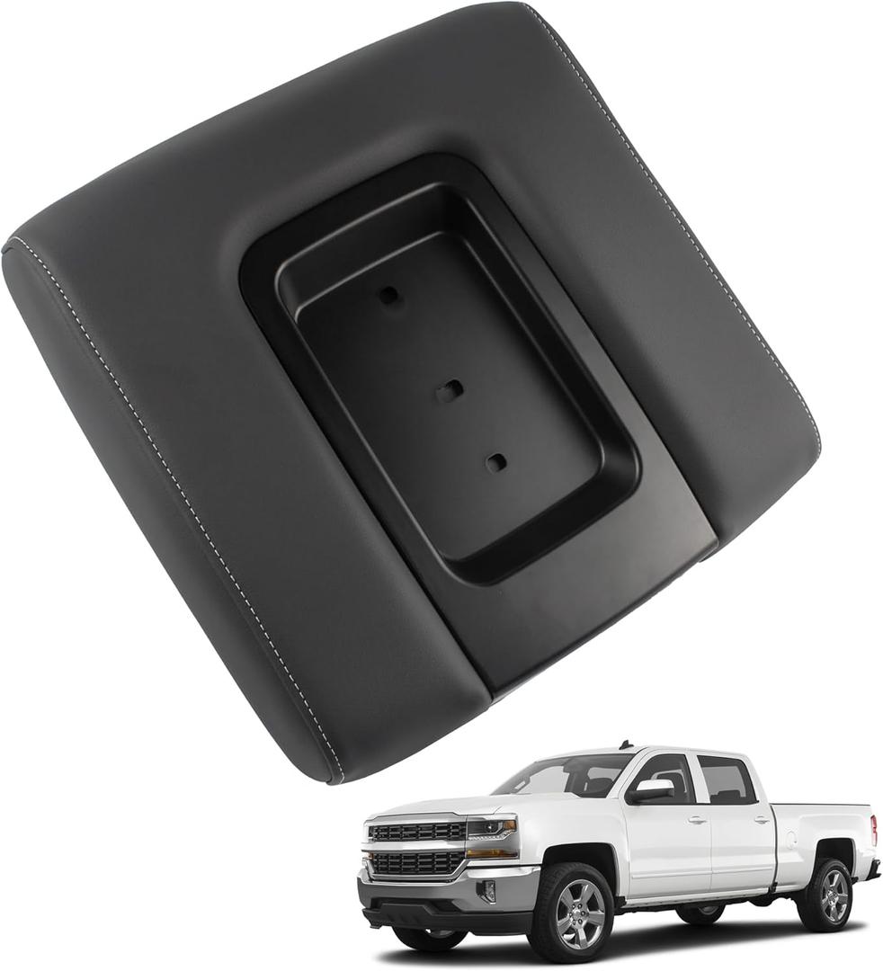 Front Center Seat Console Armrest Lid Black Compatible with 2014-2020 Chevrolet Suburban Tahoe Chevy Silverado GMC Sierra 1500 2500HD 3500HD Yukon XL Replaces 22881398 Front Center Seat Console Armrest Lid Black Compatible with 2014-2020 Chevrolet Suburban Tahoe Chevy Silverado GMC Sierra 1500 2500HD 3500HD Yukon XL Replaces 22881398