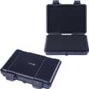 Lykus HC-2110 Mini Hard Case Dry Box with Foam Insert, Interior Size 8.27x5.91x1.46 inch, IP66 Splash-Proof