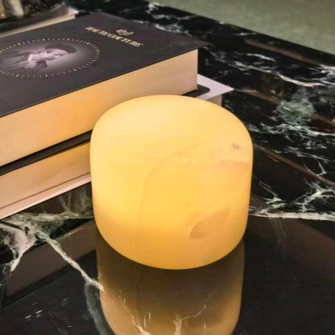 Marble Lamp Night Light Touch Bedside Table Lamp for Bedroom,TypeC Rechargeable Small Desk Bedside Small Lamps,Eye Caring Dimmable LED Ambient lamp (Art Deco)