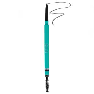 Thrive Causemetics Infinity Waterproof Eyebrow Pencil, Retractable Brow Pencil with Hyaluronic Acid & Shea Butter, Dual Ended Eyebrow Brush Spoolie, Fine Tip, Vegan & Cruelty Free, Tova (Soft Black)