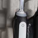 Oral-B iO Deep Clean Rechargeable Electric Powered Toothbrush, Black with iO Series 3 Limited, 2 Brush Heads and Travel Case - Pressure Sensor to Protect Gums - 3 Cleaning Settings - 2 Minute Timer